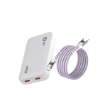 Combo Đầu sạc 9Fit Slim 45W 2C + Cáp từ tính C-C 1M - Ảnh 2