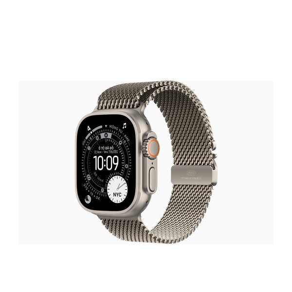 Apple Watch Ultra 3 Titanium Milanese Loop