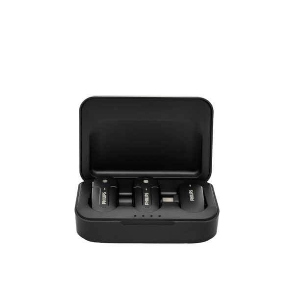 Bộ micro không dây cài áo Philips DLM9002L kết nối cổng Lighting (1 Receiver + 2 Mic)