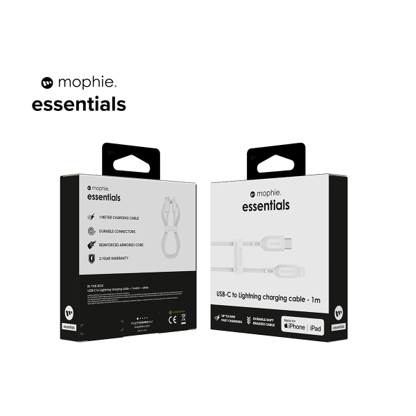 Cáp Mophie Essentials USB-C to Lightning 1m