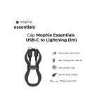Cáp Mophie Essentials USB-C to Lightning 1m - Ảnh 4