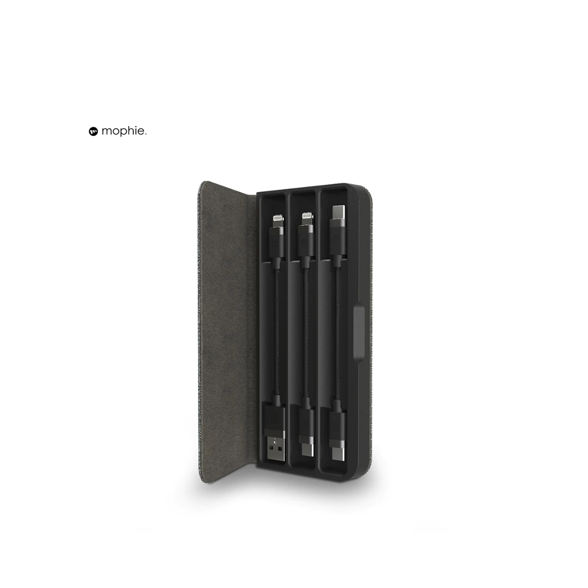 yigggi_9f4fffd6af7747a2b5eb154cf3e6e740_master Bộ hộp 3 cáp ngắn 10cm đa dụng - mophie cable kit - Ảnh 1