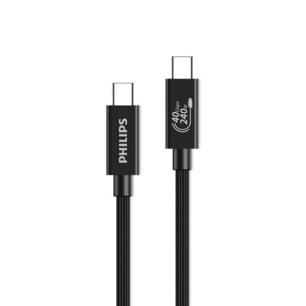 Cáp sạc Philips DLC2608SR Type - C to Type - C (USB 4.0) Max 240W 1M