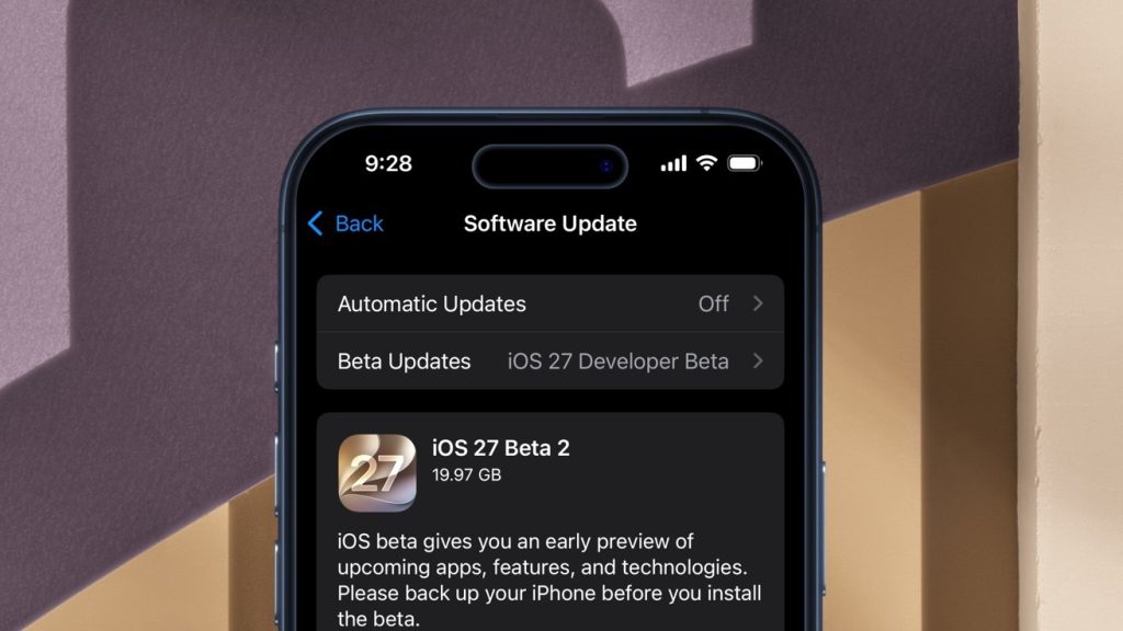  iOS 27 beta 2