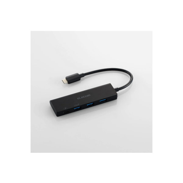 Hub Chuyển Đổi Elecom U3HC-H040PBK Chính Hãng – Mở Rộng 4 Cổng Kết Nối & Sạc Nhanh PD 100W