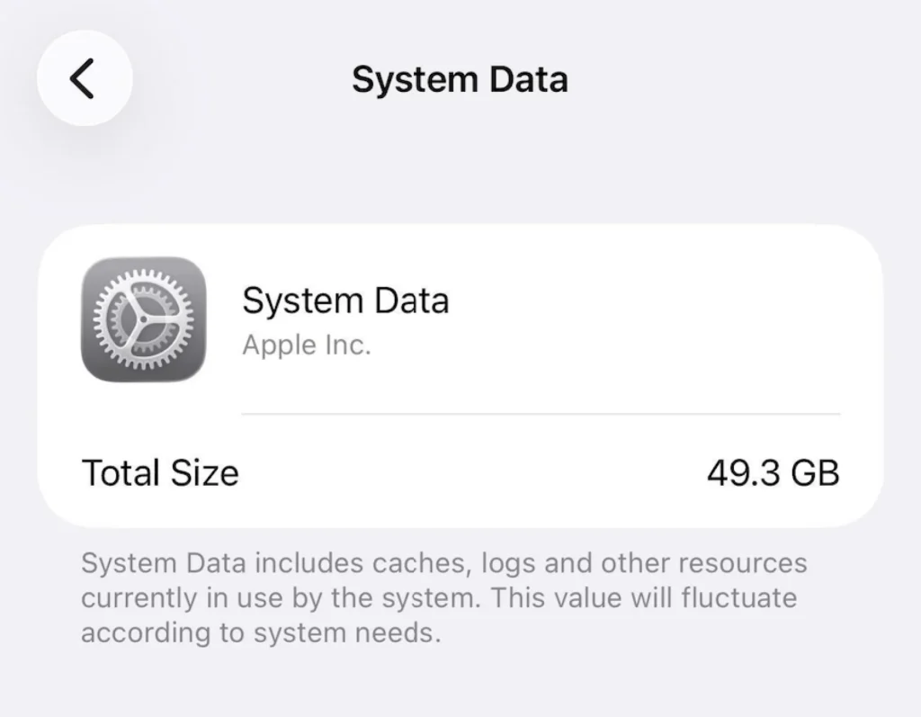 iPhone bị đầy bộ nhớ